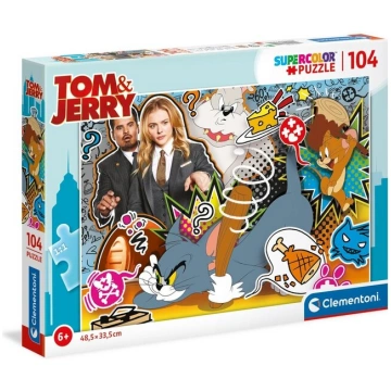Krāsaina puzle 104 gabali Tom & Jerry Clementoni