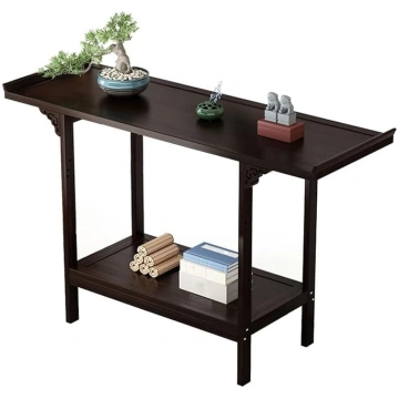 Console Table, Narrow Console Table with 2 Shelves