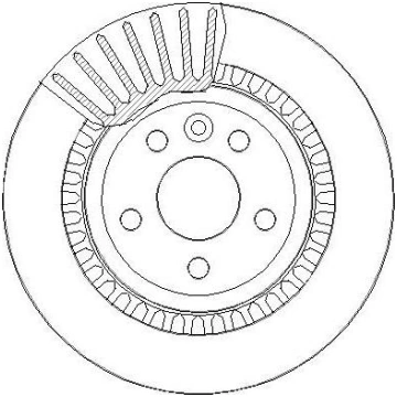 TRW DF6308 - BREMŽU DISKS 7269 DF6308 09.B026.11