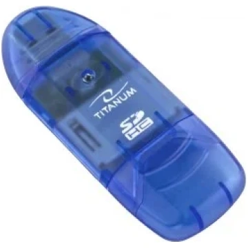 TITANUM TA101B card reader Blue USB 2.0