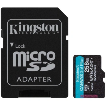 Kingston 256GB UHS-I microSD Memory Card with SD A