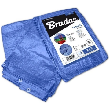 Pastiprināts brezents Bradas Blue, 10 x 20 m, 60 g