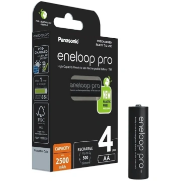 Panasonic Eneloop Pro AA Batteries 2500mAh 4 pcs. 