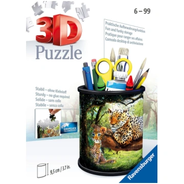 Ravensburger 3D Puzzle Pencil Cup Leopard » Spēļu 