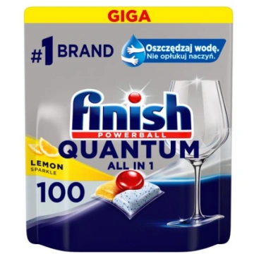 Trauku mazgāšanas kapsulas FINISH Quantum Lemon 10