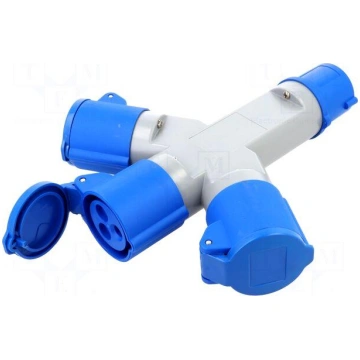 Power splitter | IEC 60309 2P+E socket,IEC 60309 2