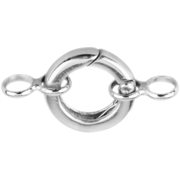 Fermoir Invisible rond 14,50 mm, Argent 925