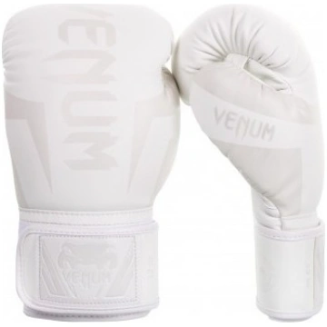 Venum Elite Boksa Cimdi - Balts