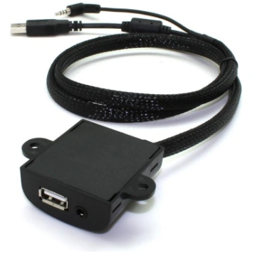 Universal USB + AUX socket adapter. Connects2