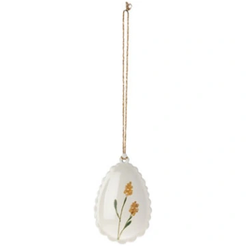 Dekors Easter egg, Scallop Edge, Yellow, metāla, M