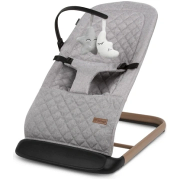 Bērnu šūpuļkrēsls Kidwell Laro Full Grey/Wooden