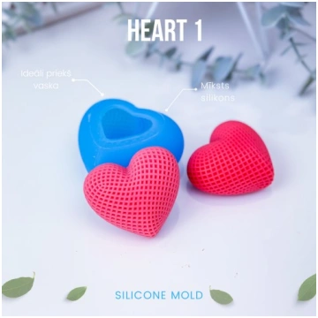 SILIKONA LIEŠANAS FORMA | HEART 1