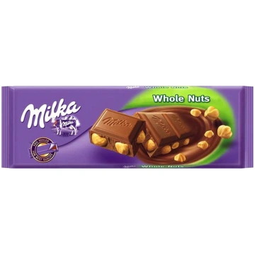 Šokolāde MILKA piena šokolāde ar lazdu riekstiem, 