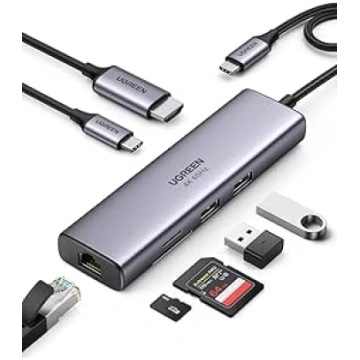 UGREEN Revodok 107 USB C Hub Ethernet 7 in 1 Dock