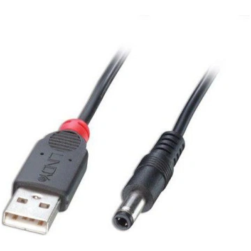 Kabelis Usb Lindy Usb-a - Dc 5.5 Mm 1.5 M Melns (7