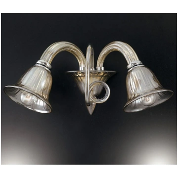 POSEIDON 2-light LED (E14) wall light, 37 cm, in b