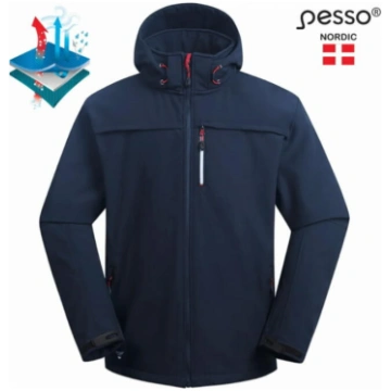 Softshell jaka Atlanta, XL, PESSO, tumši zila, gai