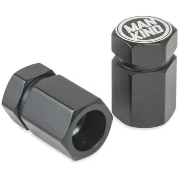 MANKIND VALVE CAPS - black