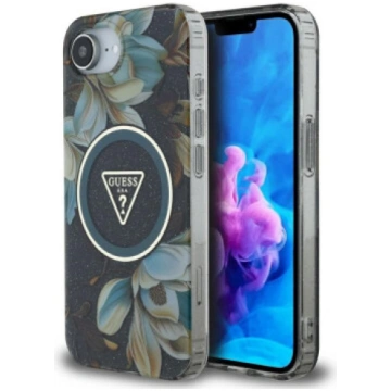 Case Guess IML Metal Glitter Flowers Triangle MagS
