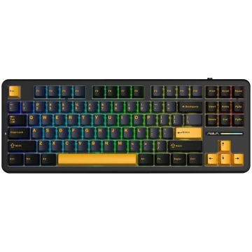 Aula Tastatūras blīve f87 thunder black graywood s