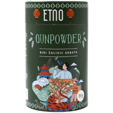 Zaļā tēja Gunpowder, beramā, ETNO, 80 g 84720080