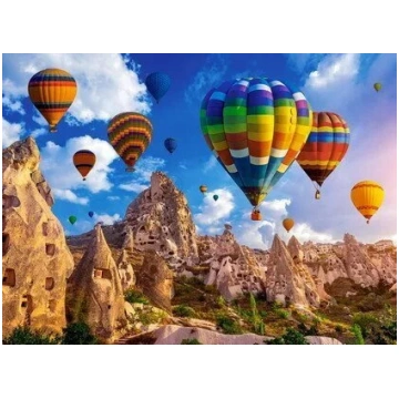 Puzzle Castorland 2000 gab. — krāsainie gaisa balo