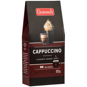 GURMAN"S Kapučīno garšas maltā kafija, 125g