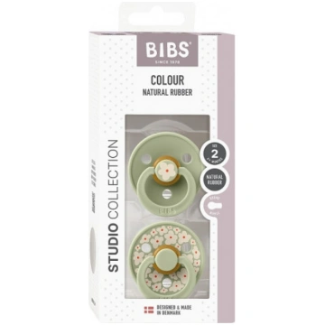 BIBS Studio Colour Natural rubber pacifier 6-18 mo