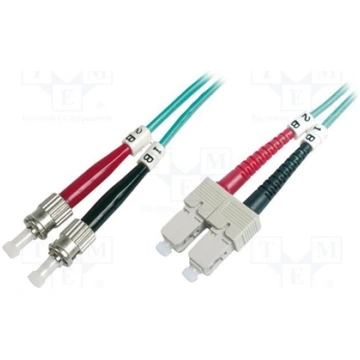 Digitus Fiber Optic Multimode Patch Cord, OM 3, ST