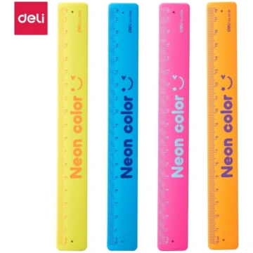 Lineāls aproce Deli 18cm, asorti