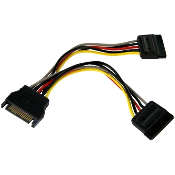 StarTech 6in SATA Power Y Splitter Cable Adapter -