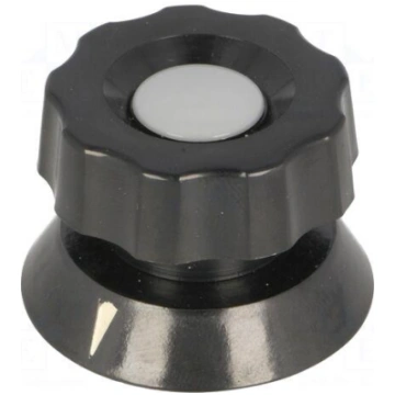 Knob | with pointer | bakelite | Øshaft: 6mm | Ø38