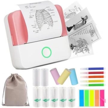 HUIJUTCHEN Mini printeris, bezvadu Bluetooth fotop