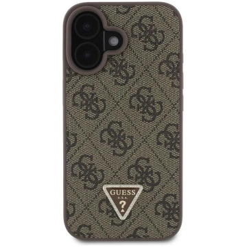Guess PU 4G Strass Triangle Metal Logo Case + Cros