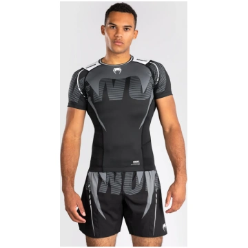 Rashguard Venum Adrenaline short sleeves Black-gra