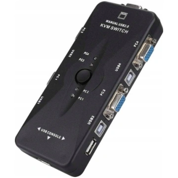 Pawonik PRZE KVM VGA 4X1 SWITCH 3XUSB HUB BOX | VG
