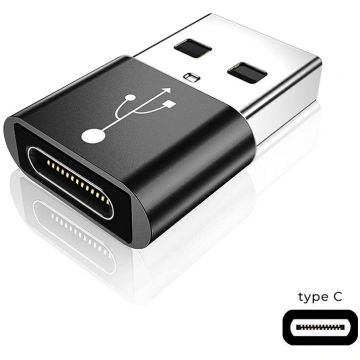 Charger Adapte/ USB - Type-C black 495112