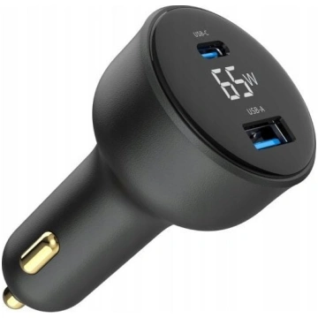 Auto telefona lādētājs Gembird, USB Type C/USB Typ