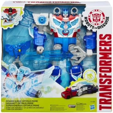 Transformers power surge optimus prime hasbro