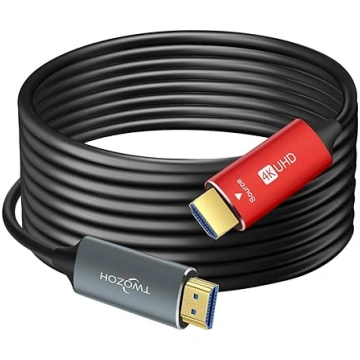 Twozoh HDMI optiskās šķiedras kabelis 50 m, HDMI o