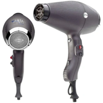 Gamma Piu Aria Dual Ionic melna grafīta matu fēns 