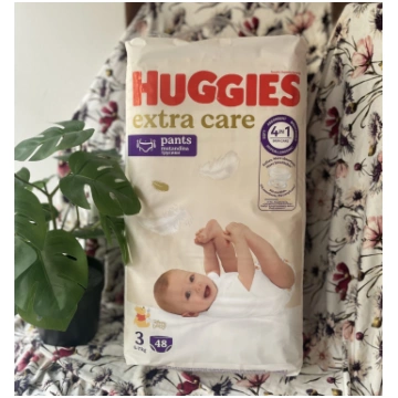 Huggies Extra Care Pants biksītes S3, 6-11kg (48gb