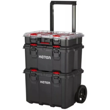 Instrumentu kastu komplekts uz riteņiem Stack"N"Ro