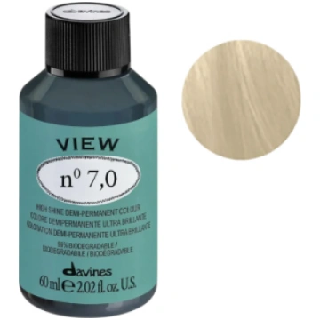 Davines, View, Demi-Permanent Hair Dye, 7.0 , 60 m