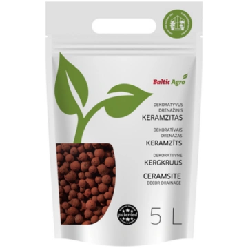 Dekoratīvais keramzīts Baltic Agro 5L sarkans