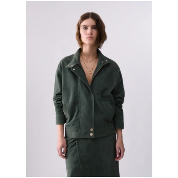 Suede Bomber Jacket LIUJO