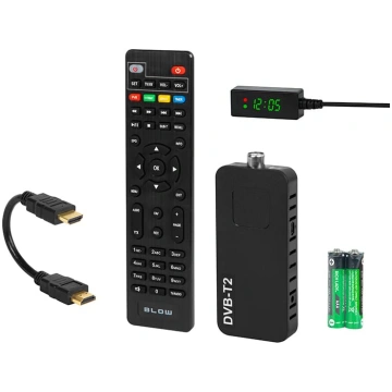 77-080# Dekodētājs tuneris dvb-t2 6006fhd mini BLO