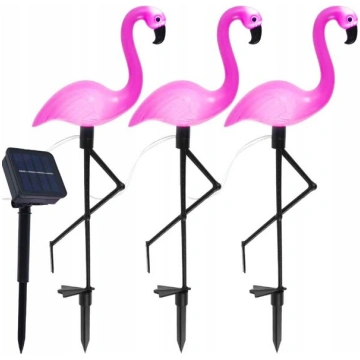 Dārza lampu komplekts - flamingo ar SuperLED saule