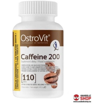 OstroVit Caffeine Tablets 200 Kofeīns 110 tabletes