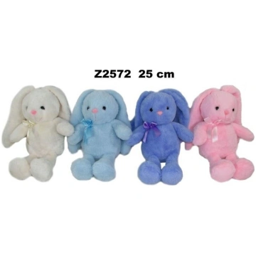 Mīksts plīša zaķis 25 cm - garas ausis, lieliska d